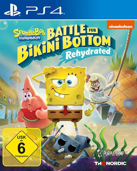 Spongebob SquarePants: Battle for Bikini Bottom - Rehydrated - Standard Edition (PS4) - Der Packshot