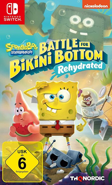 Spongebob SquarePants: Battle for Bikini Bottom - Rehydrated - Standard Edition (Switch) - Der Packshot