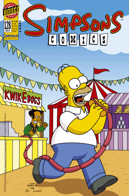 Simpsons Comics 128 - Das Cover