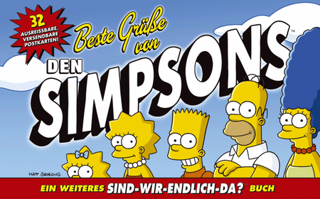 Simpsons Postkartenbuch: Beste Grüsse von den Simpsons - Das Cover
