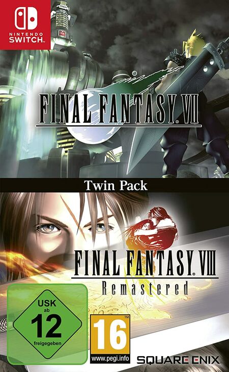 Final Fantasy VII & Final Fantasy VIII Remastered Twin Pack (Switch) - Der Packshot