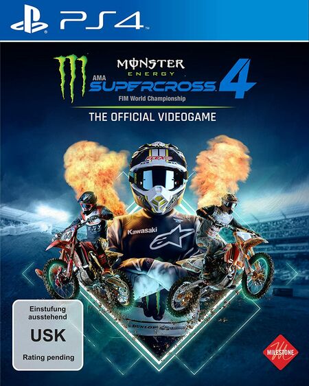 Monster Energy Supercross - The Official Videogame 4 (PS4) - Der Packshot