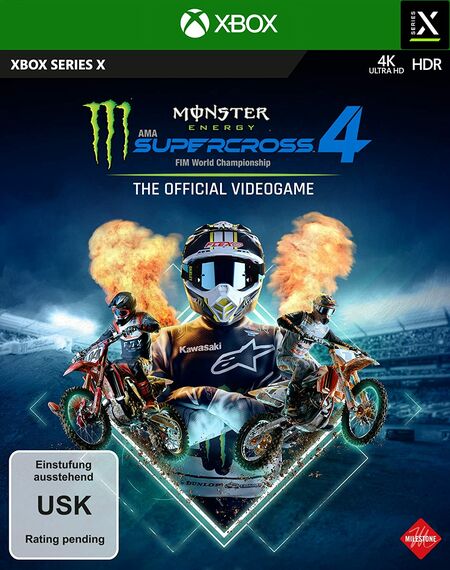 Monster Energy Supercross - The Official Videogame 4 (Xbox Series X) - Der Packshot