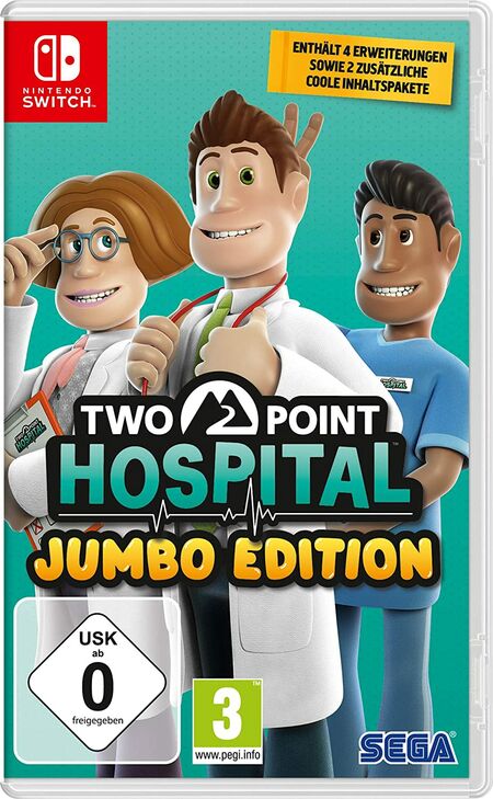 Two Point Hospital: Jumbo Edition (Switch) - Der Packshot
