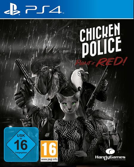 Chicken Police: Paint it Red! (PS4) - Der Packshot