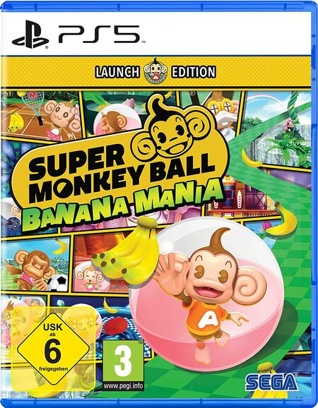 Super Monkey Ball Banana Mania Launch Edition (PS5) - Der Packshot