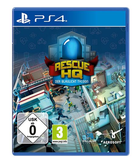 Der Blaulicht Tycoon-Rescue HQ (PS4) - Der Packshot