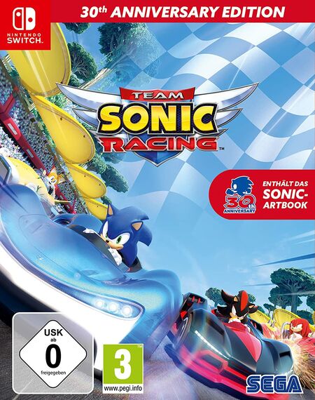 Team Sonic Racing 30th Anniversary Edition (Switch) - Der Packshot