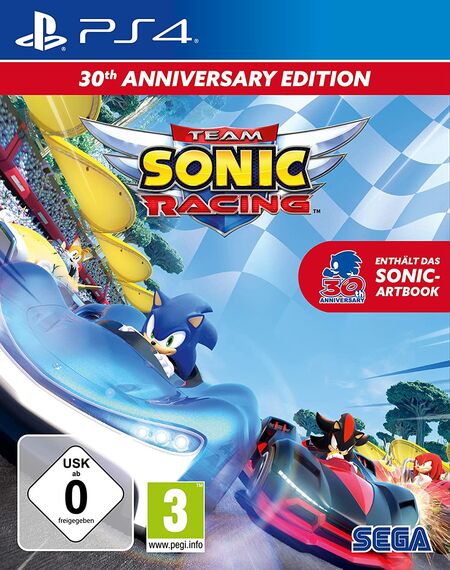 Team Sonic Racing 30th Anniversary Edition (PS4) - Der Packshot
