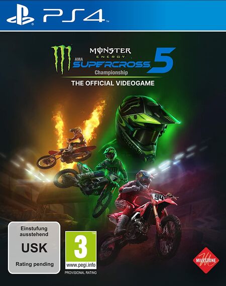 Monster Energy Supercross - The Official Videogame 5 (PS4) - Der Packshot