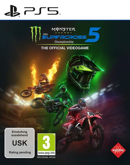 Monster Energy Supercross - The Official Videogame 5 (PS5) - Der Packshot