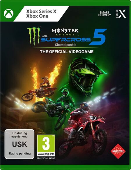 Monster Energy Supercross - The Official Videogame 5 (Xbox One) - Der Packshot
