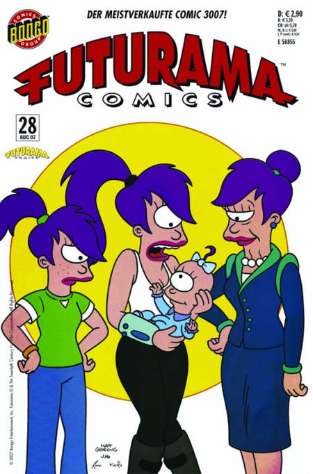 Futurama Comics 28 - Das Cover