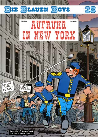 Die blauen Boys 28: Aufruhr in New York - Das Cover