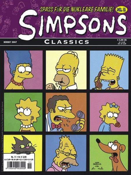 Simpsons Classics 11 - Das Cover