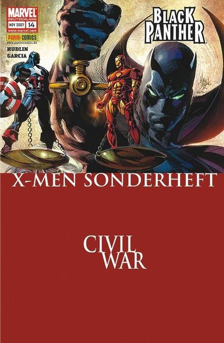 X-Men Sonderheft 14: Storm & Black Panther 1 - Civil War - Das Cover