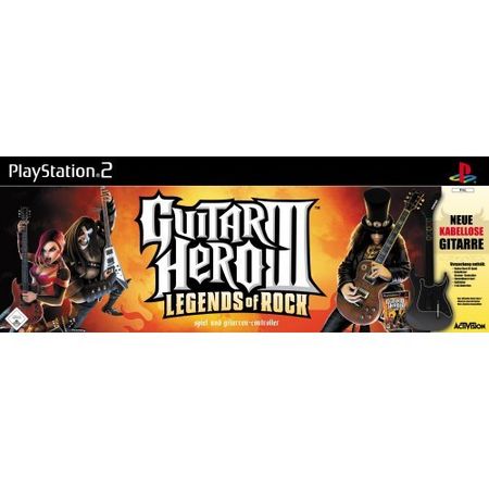 Guitar Hero 3 - Legends of Rock Bundle incl. wireless Gitarren-Controller [PS2] - Der Packshot