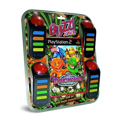BUZZ - Junior Dinomania + Buzzer [PS2] - Der Packshot