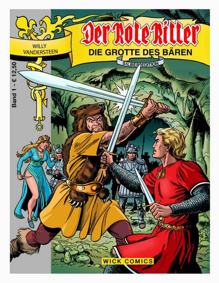 Der Rote Ritter Silber Edition 1: Die Grotte des Bären - Das Cover