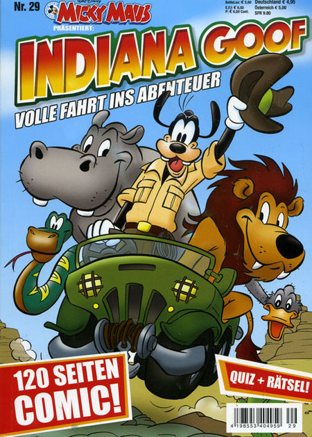 Micky Maus präsentiert 29: Indiana Goof - Volle Fahrt ins Abenteuer - Das Cover
