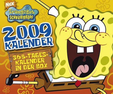 Spongebob 365-Tageskalender in der Box 2009 - Das Cover