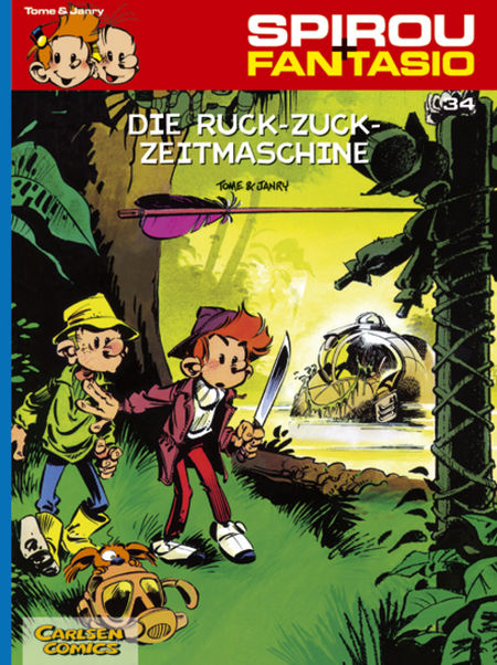 Spirou & Fantasio 34: Die Ruck-Zuck-Zeitmaschine - Das Cover