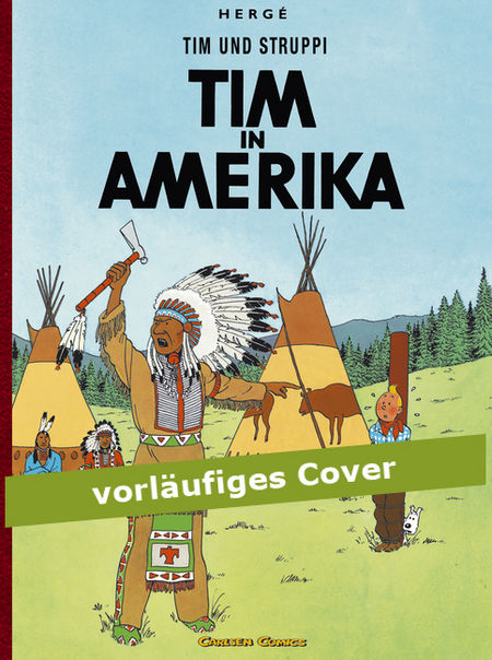 Tim & Struppi Farbfaksimile 2: Tim in Amerika - Das Cover