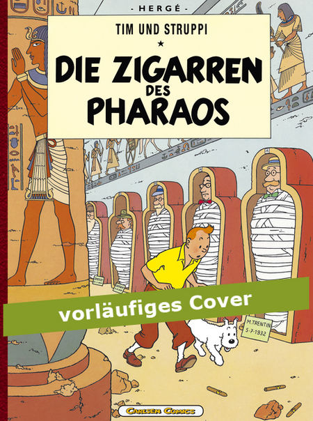 Tim & Struppi Farbfaksimile 3: Die Zigarren des Pharaos - Das Cover