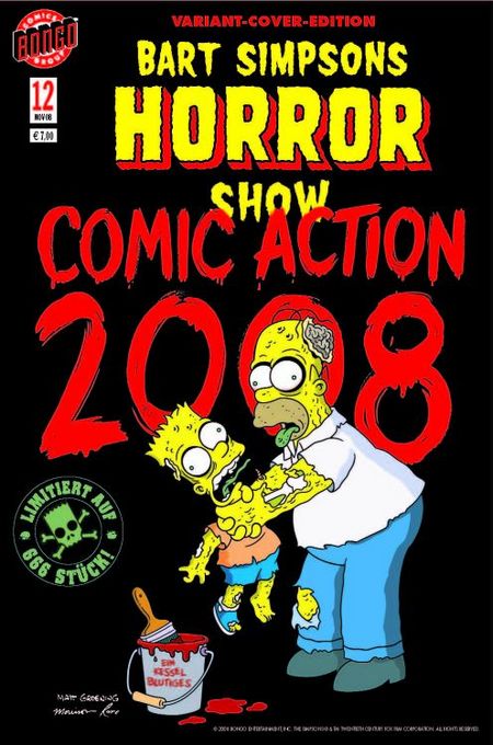 Bart Simpsons Horror Show 12 - Comic Action 2008 - Das Cover
