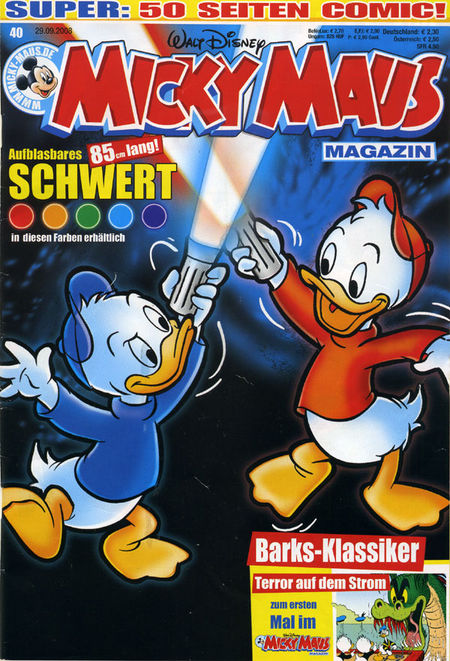 Micky Maus 40/2008 - Das Cover
