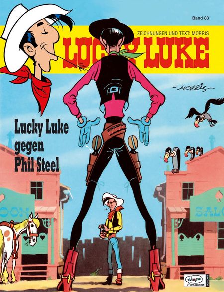 Lucky Luke 83: Lucky Luke gegen Phil Steel HC - Das Cover