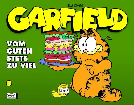 Garfield 8: Vom Guten stets zu viel - Das Cover