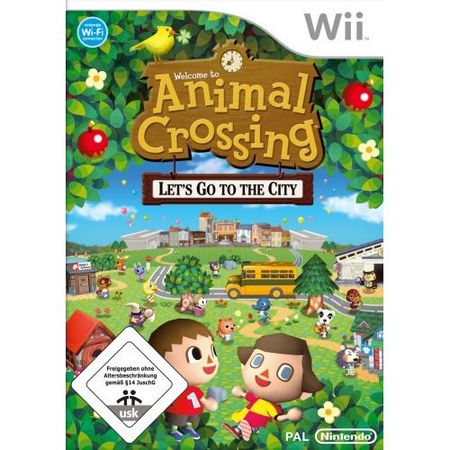 Animal Crossing - Let's go to the City [Wii] - Der Packshot