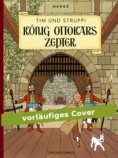 Tim & Struppi Farbfaksimile: König Ottokars Zepter - Das Cover