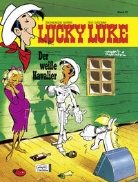 Hier klicken, um das Cover von Lucky Luke 50: Der weiss~e Kavalier zu vergrößern