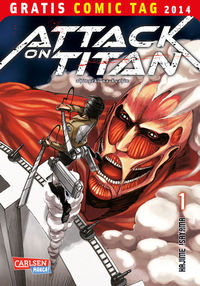 Hier klicken, um das Cover von Attack on Titan - Gratis Comic Tag 2014 zu vergrößern