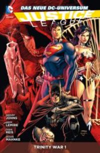 Hier klicken, um das Cover von Justice League Paperback 5: Trinity War 1 zu vergrößern