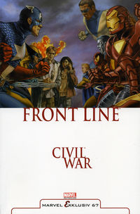 Hier klicken, um das Cover von Marvel Exklusiv 67: Civil War - Front Line 1 (von 2) HC zu vergrößern