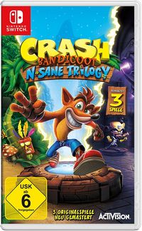 Hier klicken, um das Cover von Crash Bandicoot N.Sane Trilogy (Switch) zu vergrößern