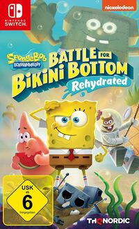 Hier klicken, um das Cover von Spongebob SquarePants: Battle for Bikini Bottom - Rehydrated - Standard Edition (Switch) zu vergrößern