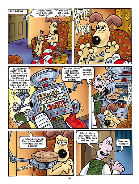 Leseprobe aus Comicspaß mit Wallace & Gromit 1 - Seite 20