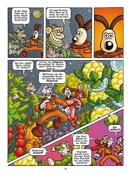 Leseprobe aus Comicspaß mit Wallace & Gromit 2 - Seite 21
