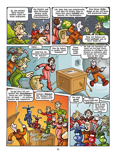 Leseprobe aus Comicspaß mit Wallace & Gromit 2 - Seite 22