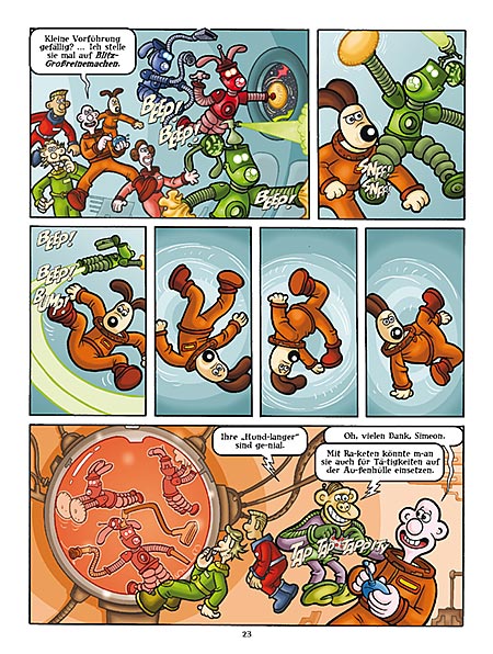 Leseprobe aus Comicspaß mit Wallace & Gromit 2 - Seite 23