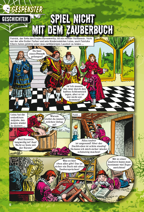 Leseprobe aus Gespenster Geschichten 06/2008 - Nr. 1655 - Spiel nicht mit dem Zauberbuch - Seite 1