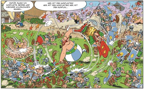 Leseprobe aus Auszug Asterix 36
