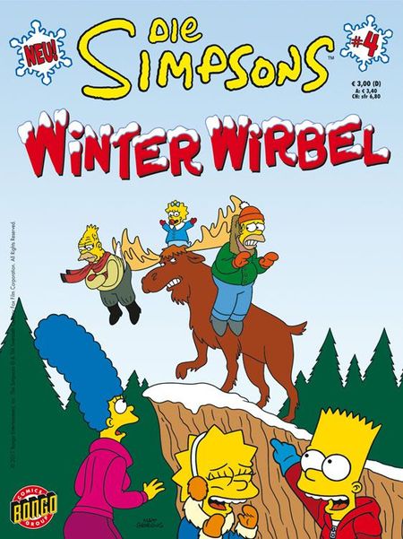 Die Simpsons Winter Wirbel 4 - Das Cover