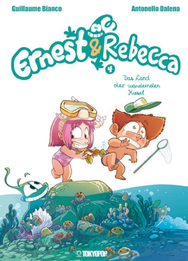 Ernest & Rebecca 4:  Das Land der wandernden Kiesel - Das Cover