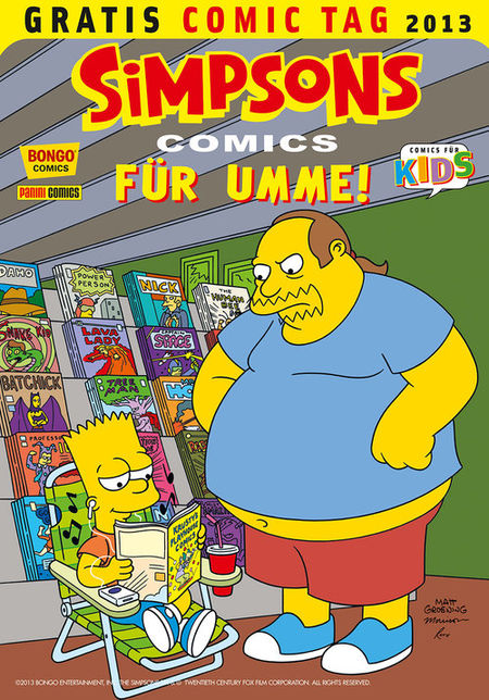 Gratis Comic Tag 2013: Simpsons Comics für Umme - Das Cover