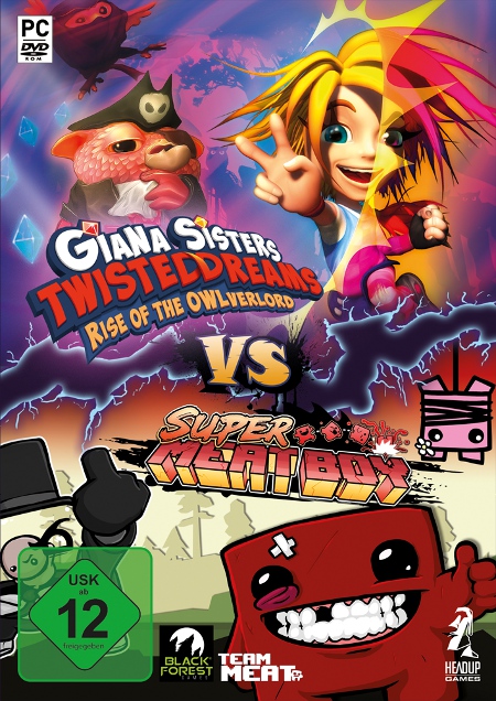 Clash of Games: Giana Sisters vs. Super Meat Boy - Der Packshot